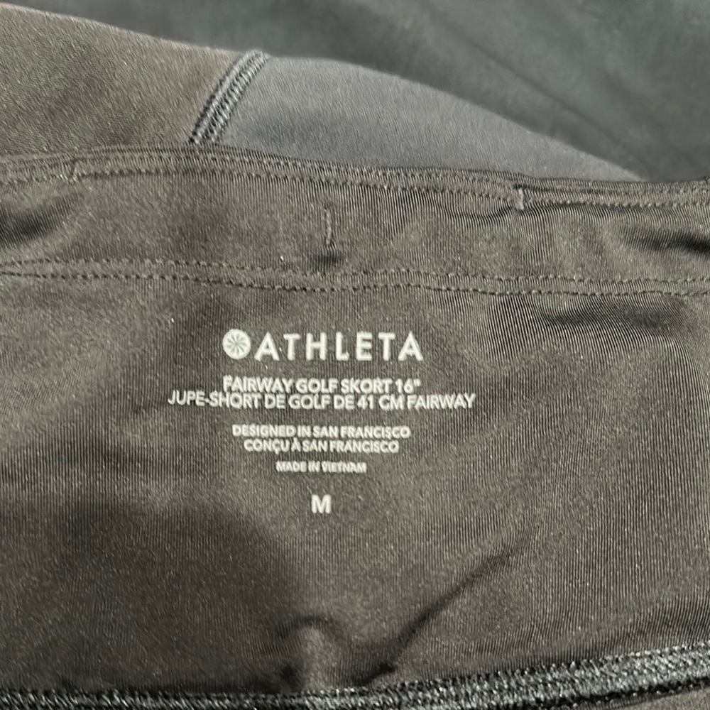 Athleta Black Mini Skirt for Casual Wear